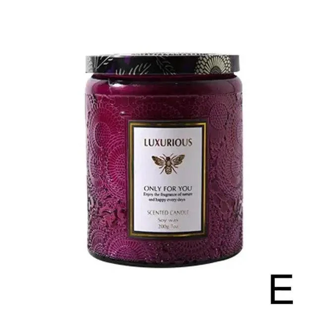 Essential Oil Fragrant Scented Candle Jar -  - #tag1#