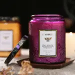 Essential Oil Fragrant Scented Candle Jar tag1