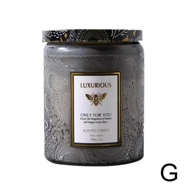 Essential Oil Fragrant Scented Candle Jar -  - #tag1#