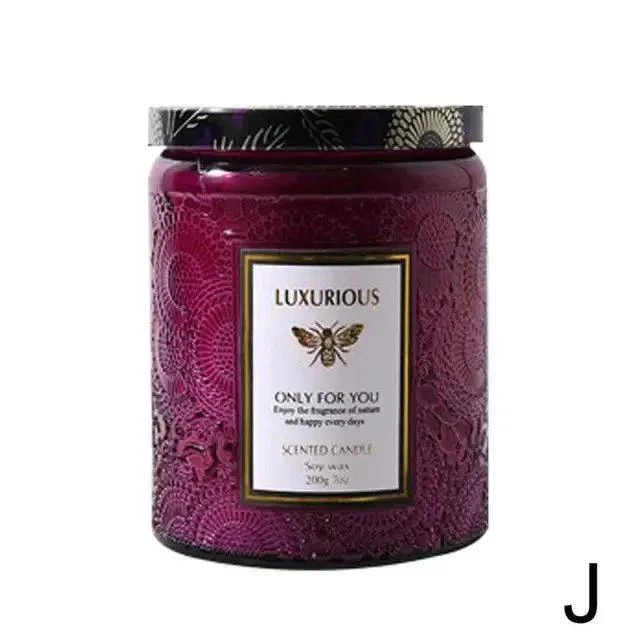 Essential Oil Fragrant Scented Candle Jar -  - #tag1#