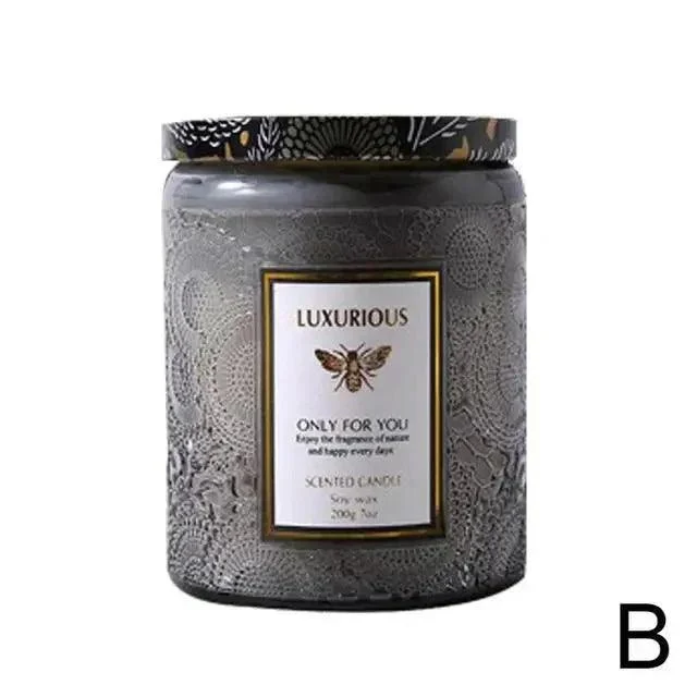 Essential Oil Fragrant Scented Candle Jar -  - #tag1#