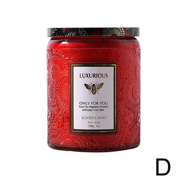 Essential Oil Fragrant Scented Candle Jar -  - #tag1#