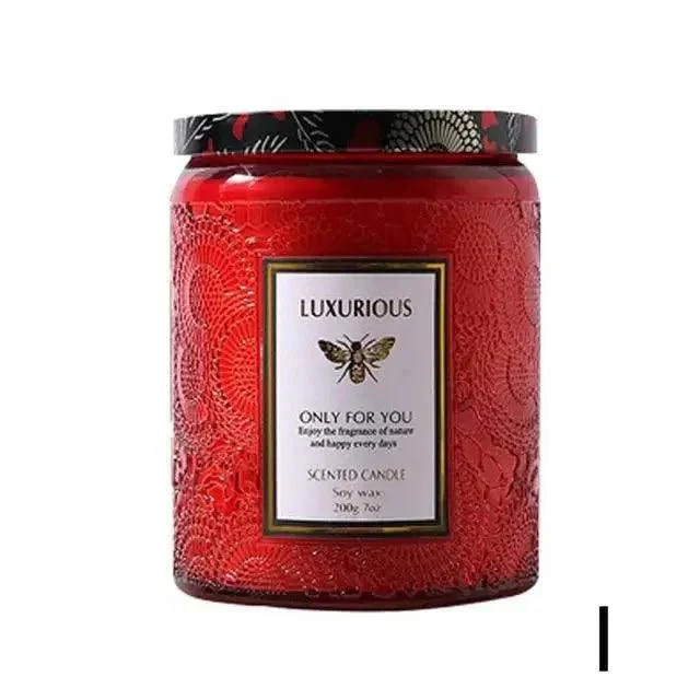 Essential Oil Fragrant Scented Candle Jar -  - #tag1#