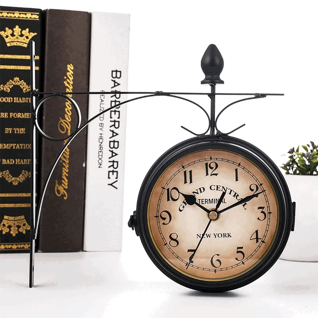 EuroElegance Double Sided Wall Clock -  - #tag1#