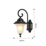 Europe Outdoor Porch Light Retro Wall Lamps Waterproof Vintage Led Lighting for House Gate Patio Aisle ea2de9e9 fc93 4c78 abf4 86be152624b4
