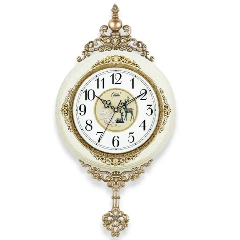 European Style Retro Wall Clock Watch Living Room Mute Pendulum Clock Elegant Taste Family Gift Art 1a9f2fd3 8674 4ef1 b40f b75eaa7b3b5a