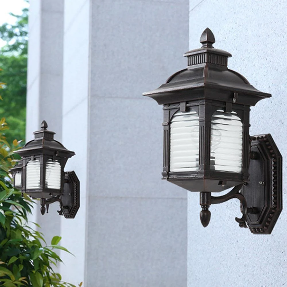 European Black Balcony Outdoor Wall Lamp -  - #tag1#