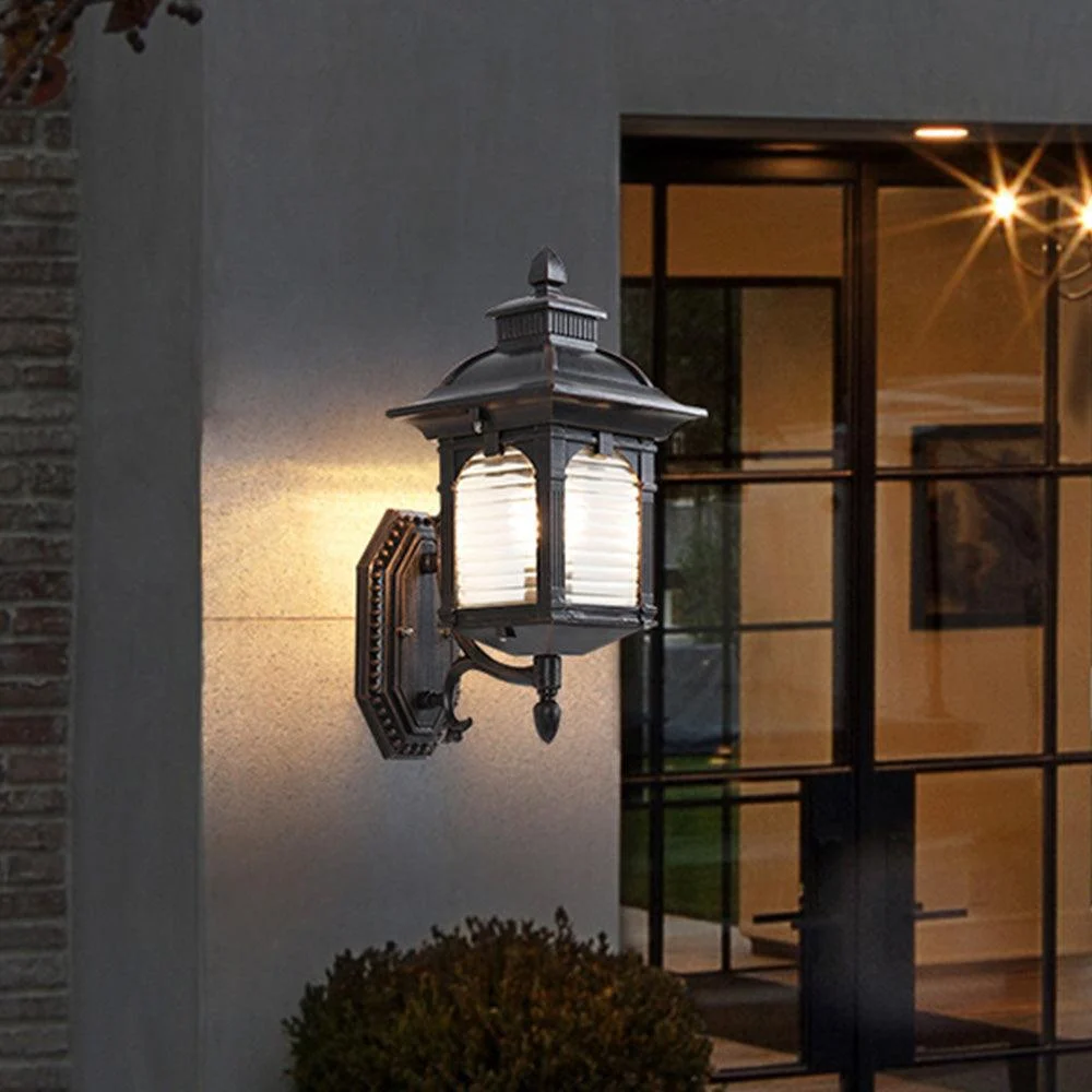 European Black Balcony Outdoor Wall Lamp -  - #tag1#