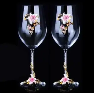 European Designed Crystal Glass Goblet and Decanter