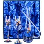 European Designed Crystal Glass Goblet and Decanter