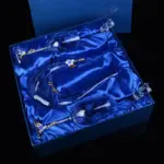 European Designed Crystal Glass Goblet and Decanter