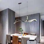 European Minimalist Black Pendant Lighting for Table Office Dining Room