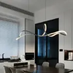 European Minimalist Black Pendant Lighting for Table Office Dining Room