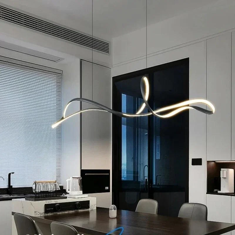 European Minimalist Black Pendant Lighting for Table Office Dining Room -
