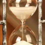 European Retro Pen Holder Hourglass Sculptures and Statues