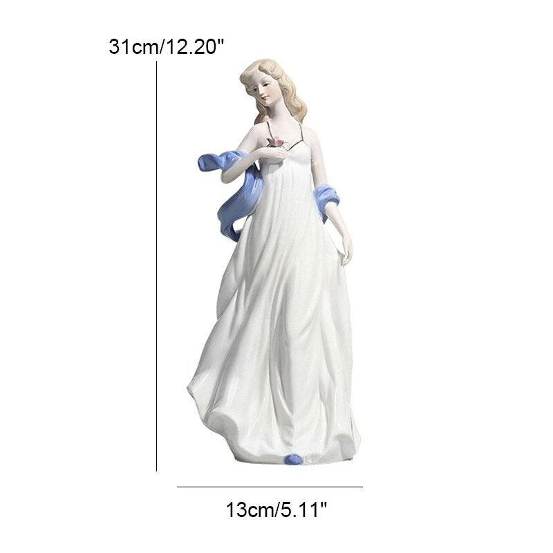 European Style Ballet Girl Ceramic Crafts Sculptures and Statues -
