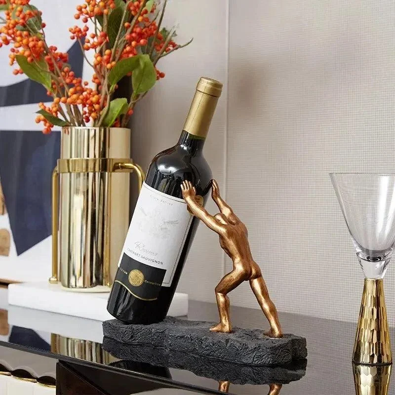 European Style Bottle Holder Man Sculpture -  - #tag1#