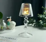 European_Style_Table_Lamp_Shaped_Amber_Glass_Candle_Holder_-_-4185653 European Style Table Lamp Shaped Amber Glass Candle Holder
