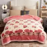 European Style Warm Raschel Blanket for Winter High End Soft Thicken Warmth Weighted Blanket Double Side tag1