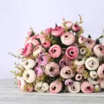 Europese Vintage Kunstzijde Thee Rose Bloemen 6 Hoofd 4 Kleine Bud Boeket Bruiloft Thuis Retro Nep 2f6c608d 1abd 468d bad9 8eca30ce3449