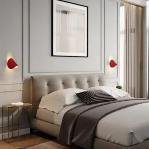 Eveline Modern Geometric LED Wall Lamp - 4 Colors Indoor/Outdoor Metal