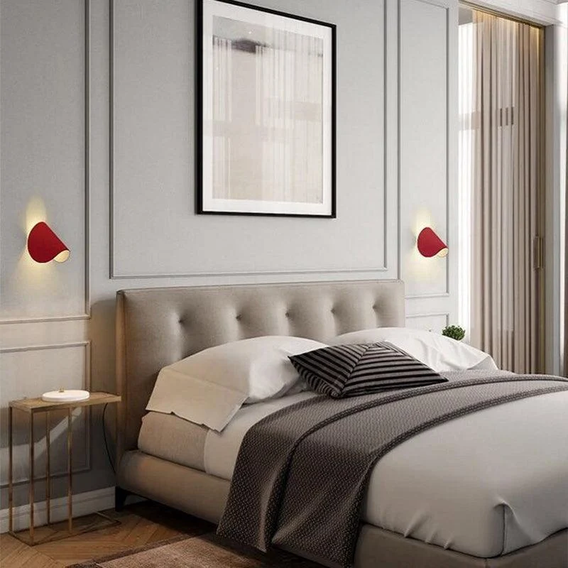 Eveline Modern Geometric LED Wall Lamp - 4 Colors Indoor/Outdoor Metal -  - #tag1#