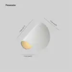 Eveline Modern Geometric LED Wall Lamp 4 Colors Indoor Outdoor Metal tag1