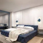 Eveline Modern Geometric LED Wall Lamp 4 Colors Indoor Outdoor Metal tag1