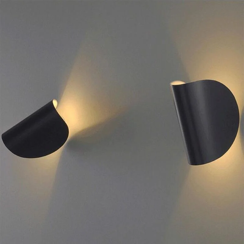 Eveline Modern Geometric LED Wall Lamp - 4 Colors Indoor/Outdoor Metal -  - #tag1#