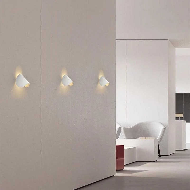 Eveline Modern Geometric LED Wall Lamp - 4 Colors Indoor/Outdoor Metal -  - #tag1#