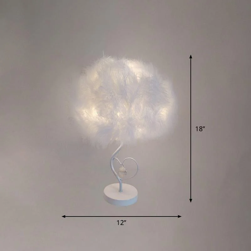 EvoGlow - Scandinavian Feather Cloud Table Lamp with Romantic Design -  - #tag1#