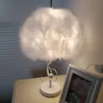 EvoGlow Scandinavian Feather Cloud Table Lamp with Romantic Design tag1