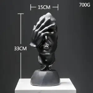 Expressive Face - Creative Abstract Face Sculpture for Home and Office Decoration