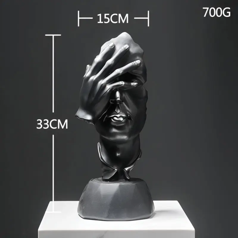Expressive Face Creative Abstract Face Sculpture for Home and Office Decoration tag1