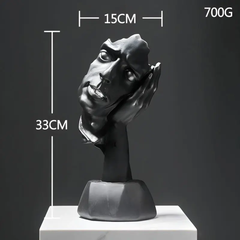 Expressive Face Creative Abstract Face Sculpture for Home and Office Decoration tag1
