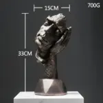Expressive Face Creative Abstract Face Sculpture for Home and Office Decoration tag1