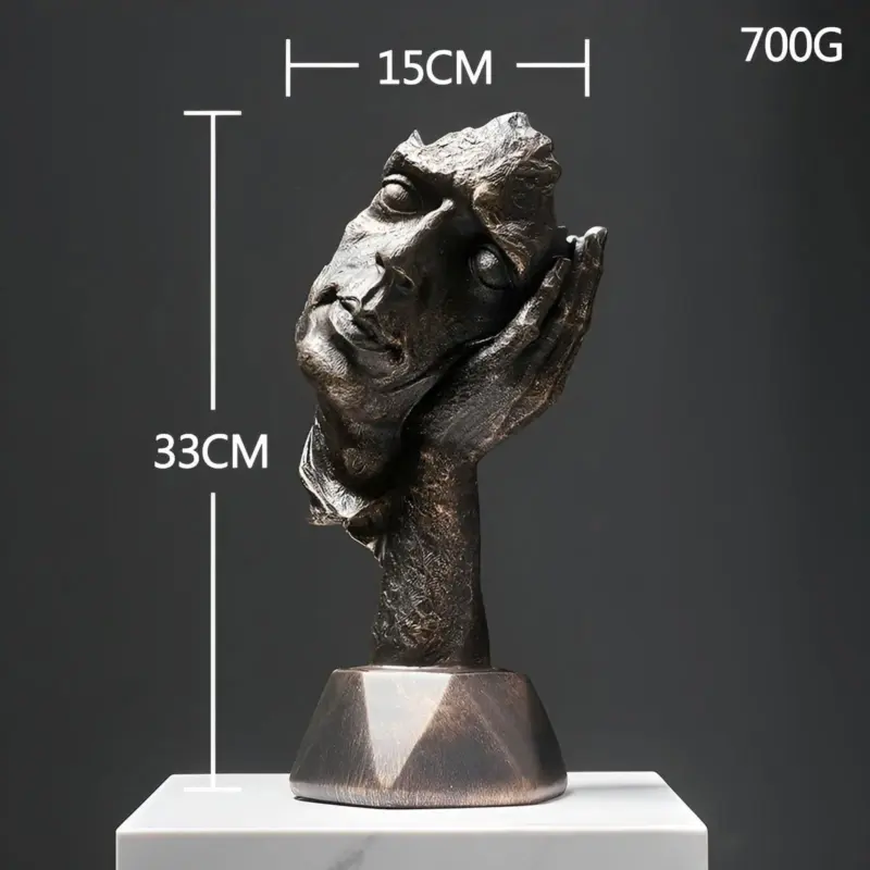Expressive Face Creative Abstract Face Sculpture for Home and Office Decoration tag1