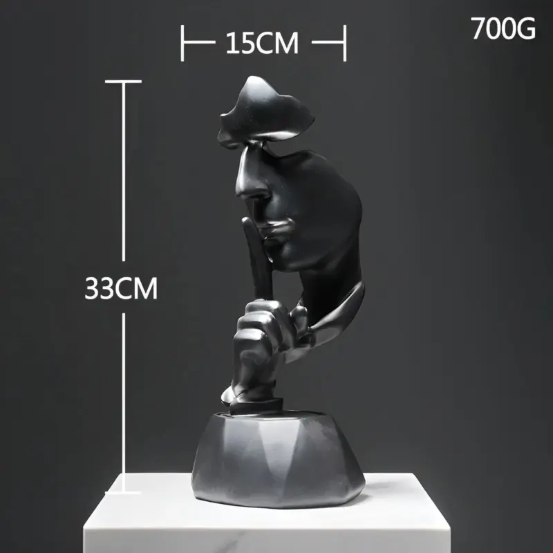 Expressive Face Creative Abstract Face Sculpture for Home and Office Decoration tag1