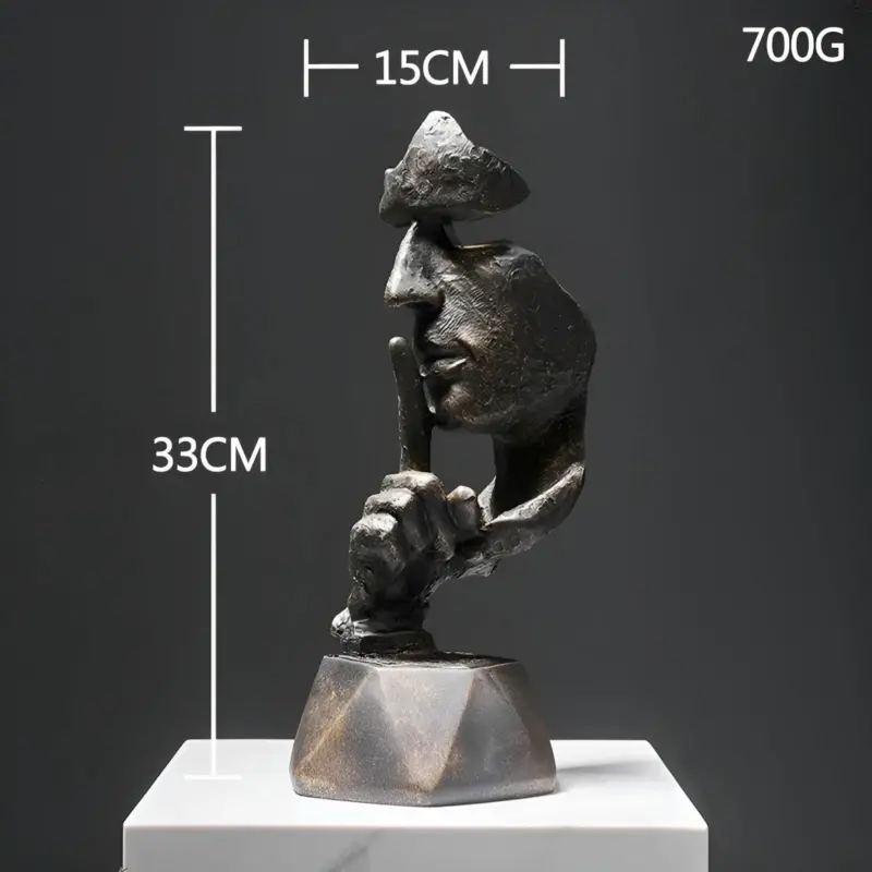 Expressive Face Creative Abstract Face Sculpture for Home and Office Decoration tag1