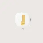 Exquisite Acrylic Punch Free Hook Transparent Adhesive Wall Hook tag1
