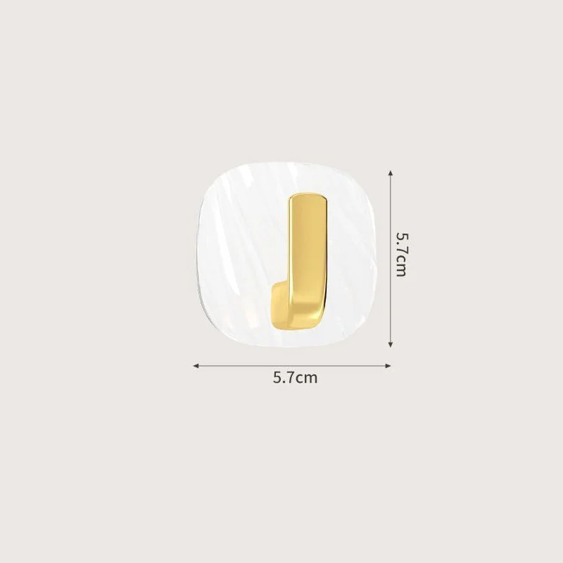 Exquisite Acrylic Punch-Free Hook Transparent Adhesive Wall Hook -  - #tag1#