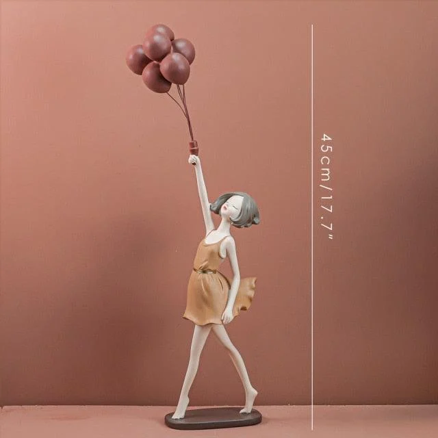 Exquisite Girl with Flying Balloon -  - #tag1#