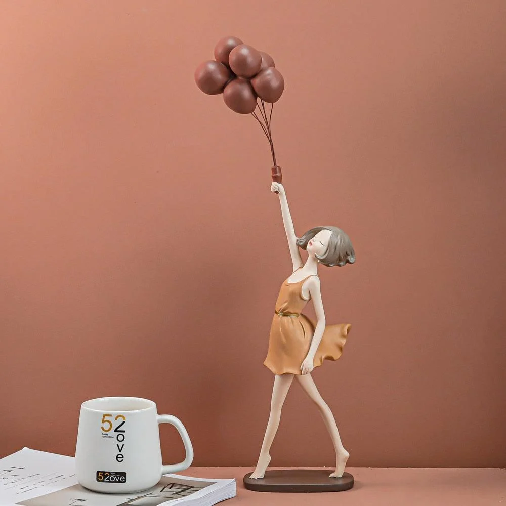 Exquisite Girl with Flying Balloon -  - #tag1#