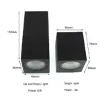 Exterior Interior 3W 6W LED Aluminum Wall Lamp tag1