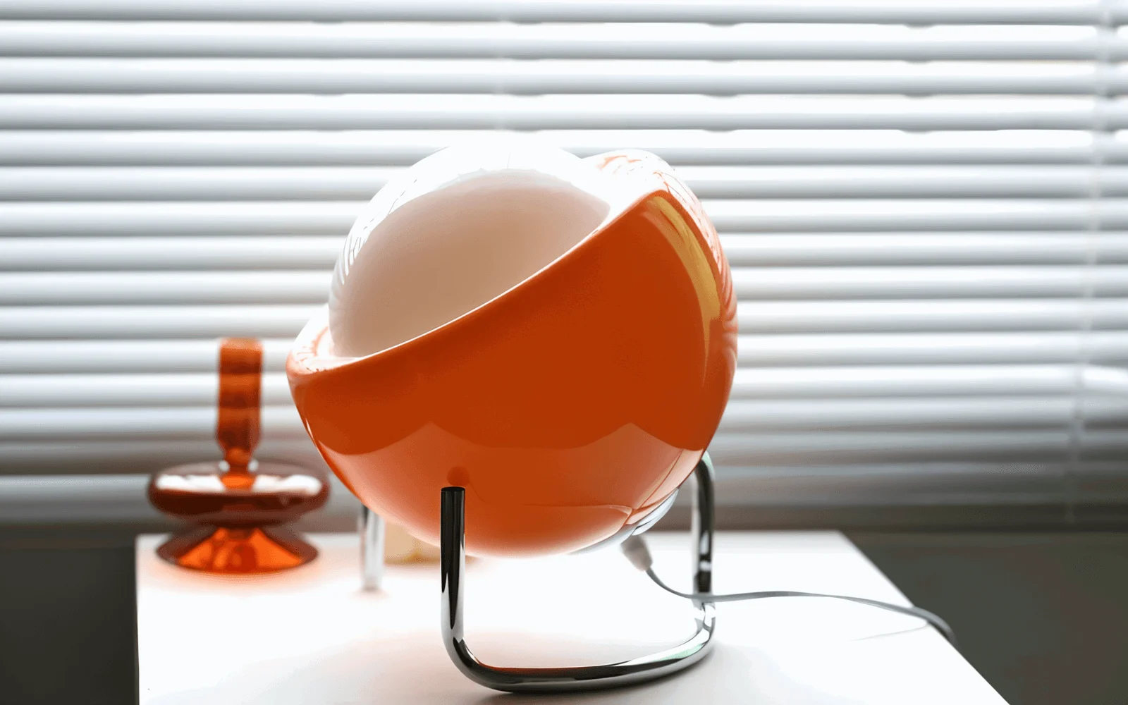 EyeArt Table Light - Orange Glass Table Lamp -  - #tag1#