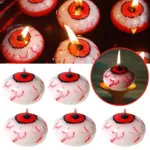 Eyeball Candle Halloween tag1
