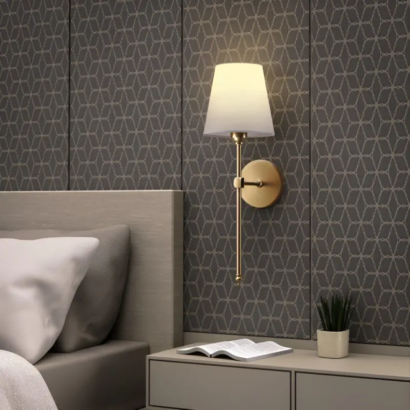 FabDuo WallLamp Wall lamp made of metal with fabric cover tag1