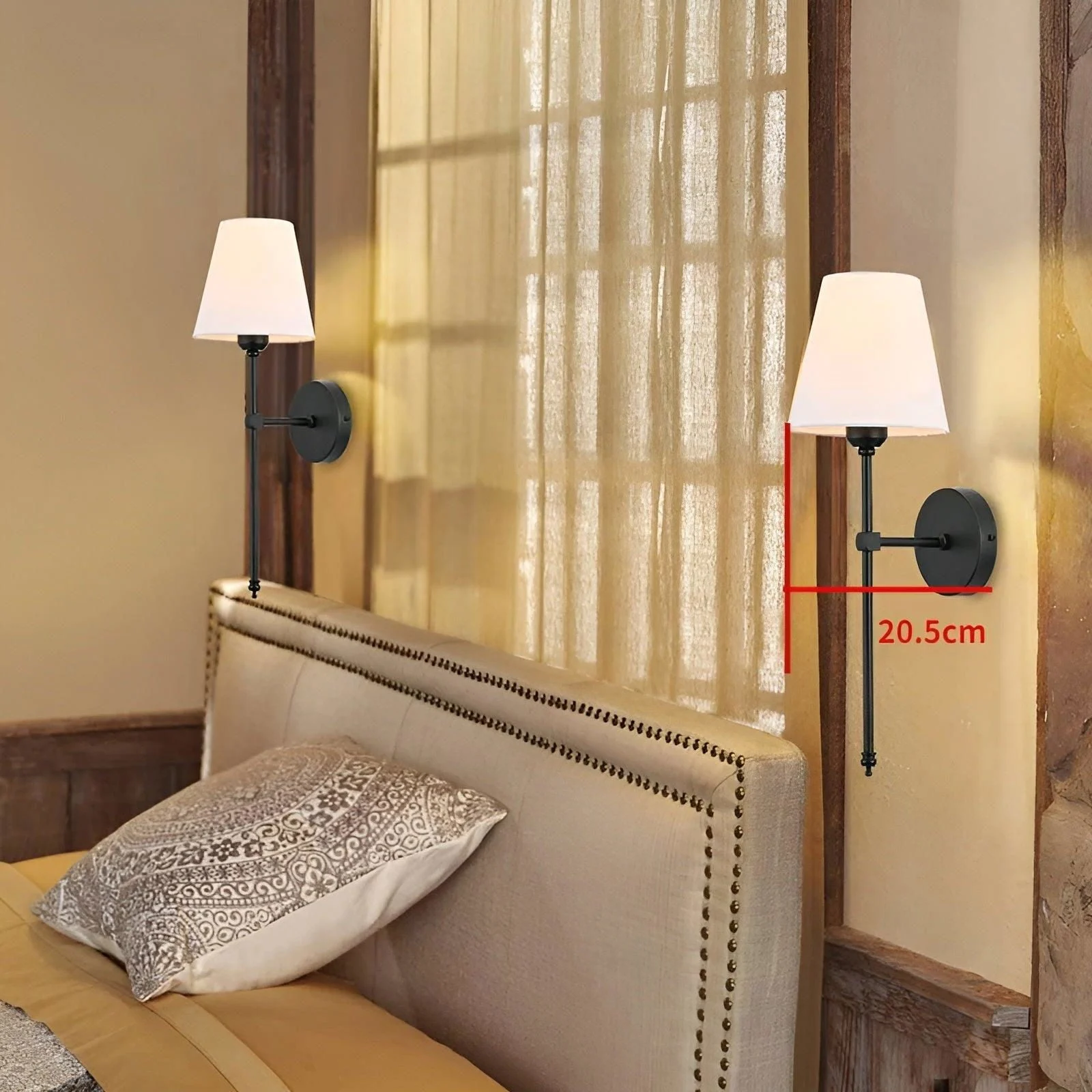 FabDuo WallLamp - Wall lamp made of metal with fabric cover -  - #tag1#
