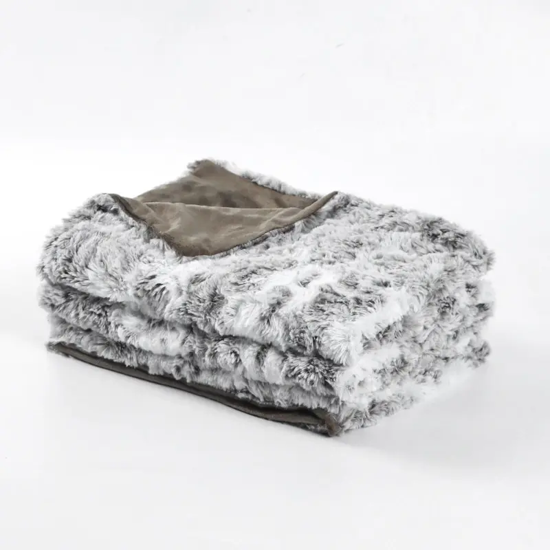 FabianLuxe Soft Faux Fur Blanket tag1