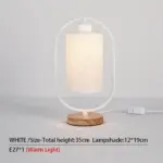 Fabric Lampshade Side Lamp Vintage Chic